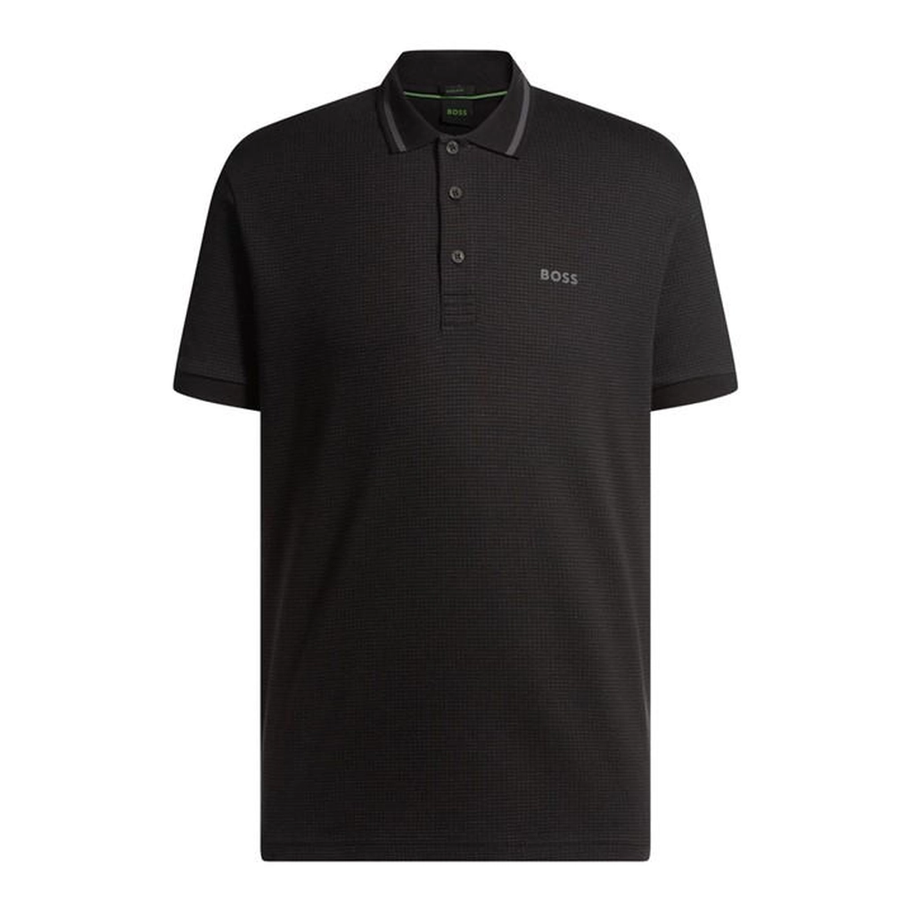 Hugo Boss Paddy Tape JQ Polo Shirt - Black